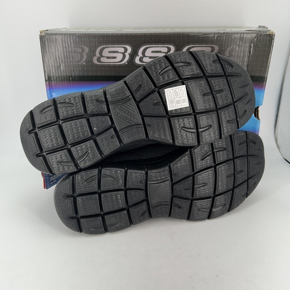 Skechers Summits Louvin Shoes Mens Size 9 Black Wide Fit Slip On Memory Foam - Picture 13 of 14